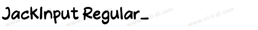 JackInput Regular字体转换